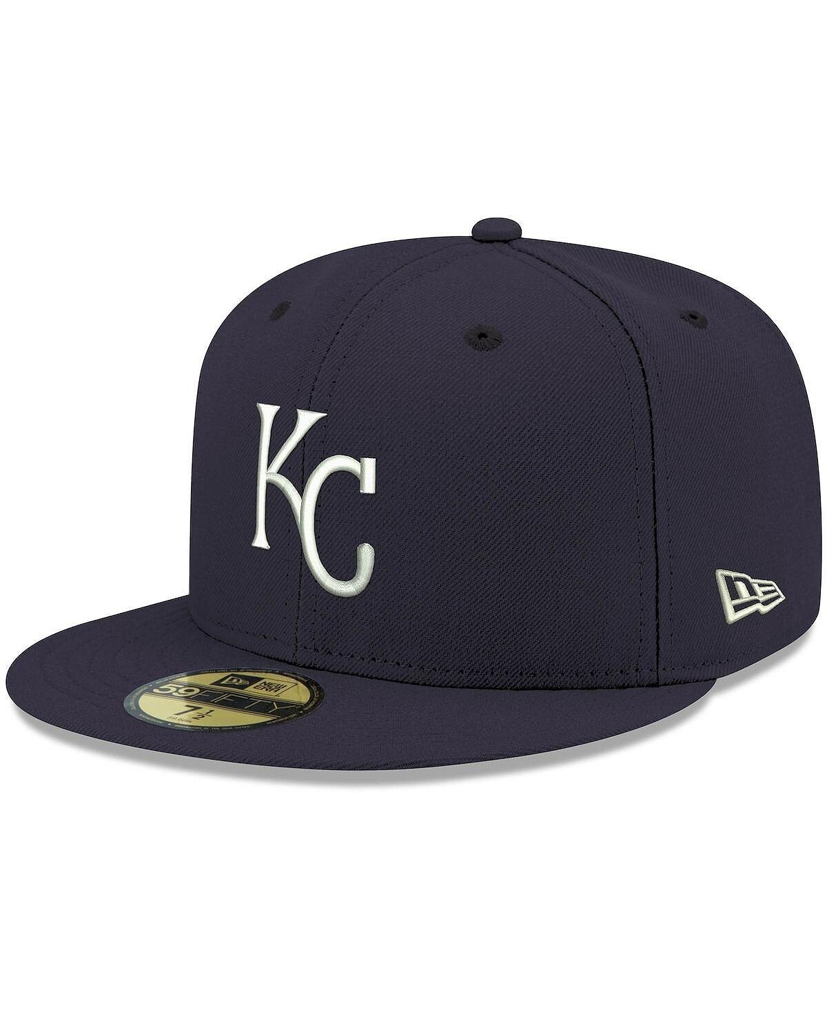 Мужская темно-синяя шляпа с логотипом Kansas City Royals, белая 59FIFTY, приталенная шляпа New Era
Мужская темно-синяя шляпа с логотипом Kansas City Royals, белая 59FIFTY, приталенная шляпа New Era