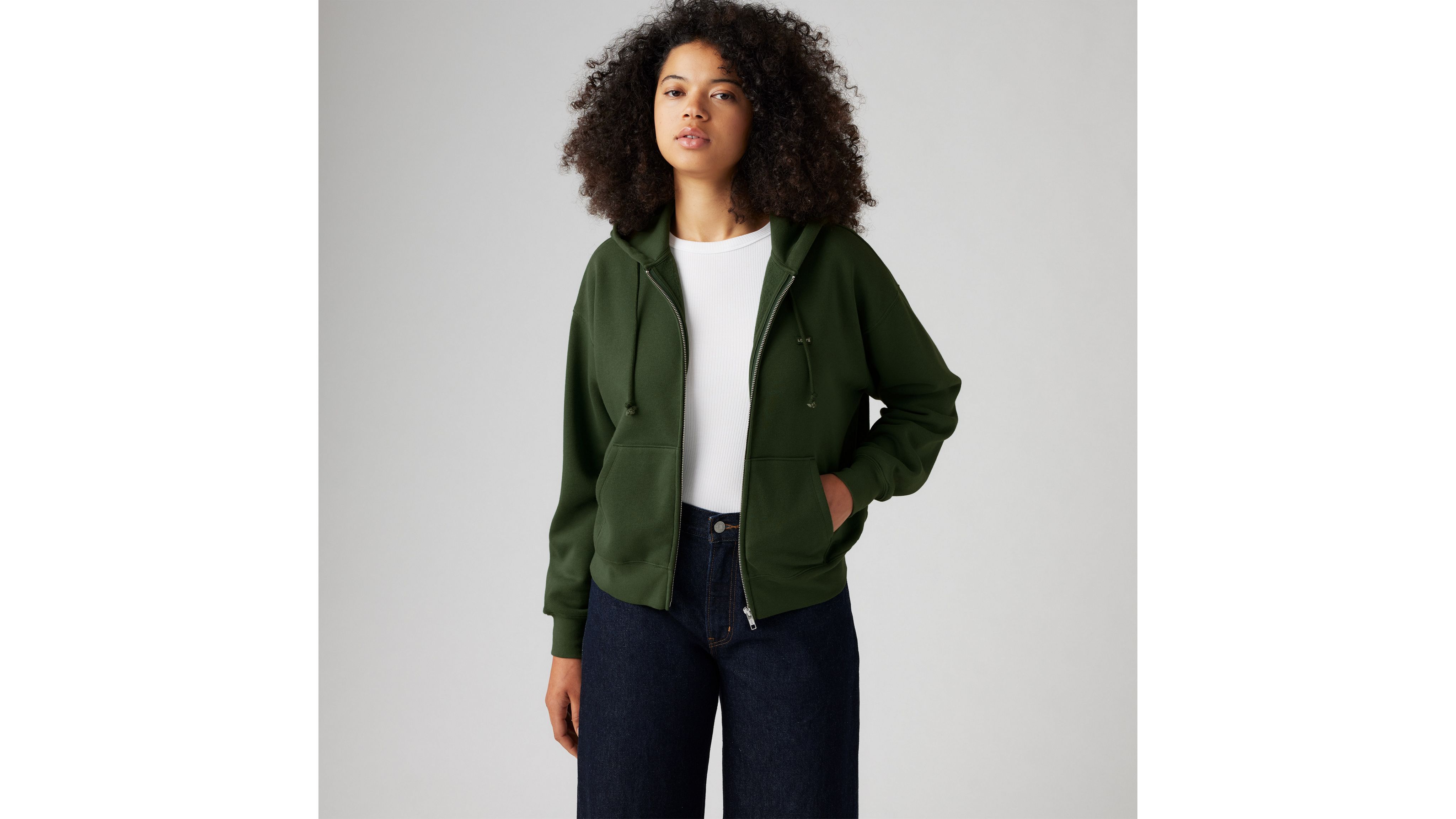 Толстовка с капюшоном на молнии на каждый день Levi's, Mountain View - Green
Толстовка с капюшоном на молнии на каждый день Levi's, Mountain View - Green