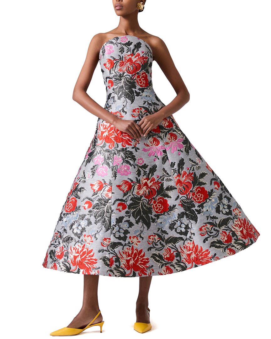 Carolina Herrera Бесплечевое платье с изогнутым вырезом из льняной смеси силуэта А-силуэт, серый
Carolina Herrera Бесплечевое платье с изогнутым вырезом из льняной смеси силуэта А-силуэт, серый