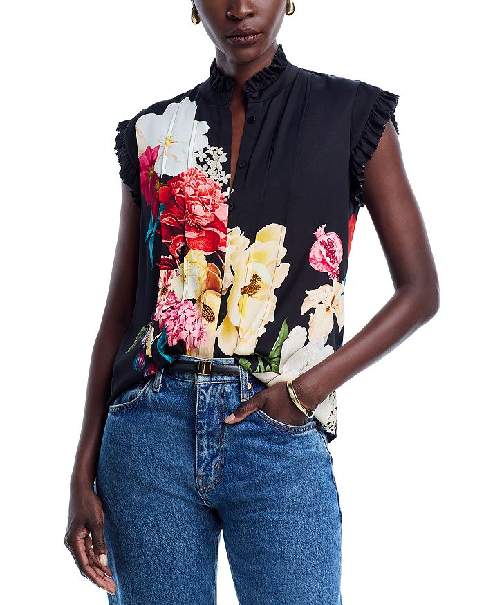 Шелковая блуза с эластичной вставкой Chloe Regent Elie Tahari, мультиколор
Шелковая блуза с эластичной вставкой Chloe Regent Elie Tahari, мультиколор