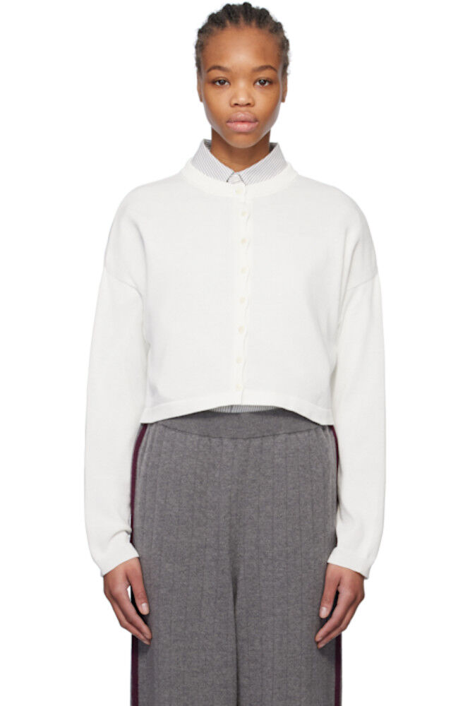 Белый хлопковый укороченный кардиган Cordera
Белый хлопковый укороченный кардиган Cordera