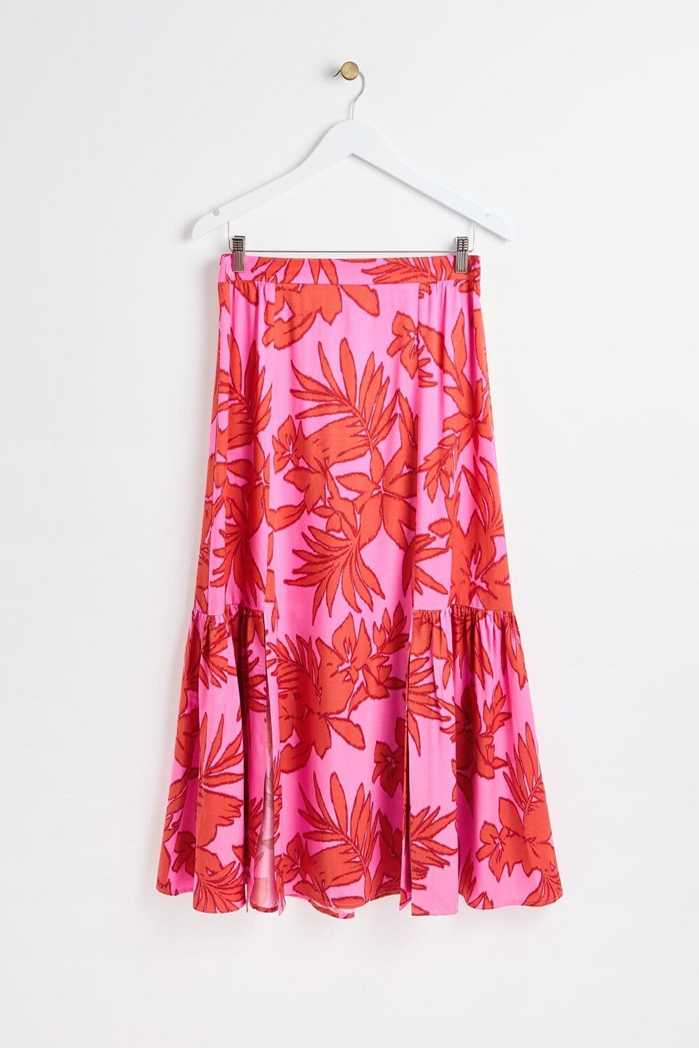 Розовые ярусные юбки миди с принтом пальм Oliver Bonas, розовый
Розовые ярусные юбки миди с принтом пальм Oliver Bonas, розовый