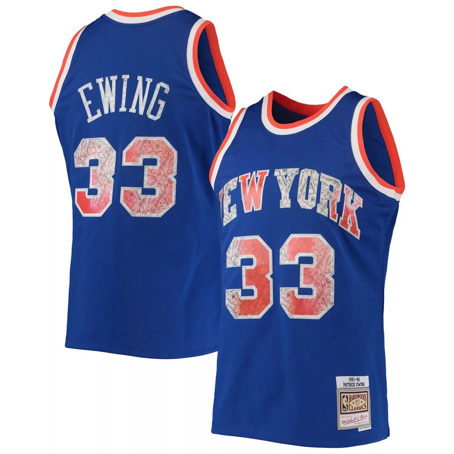 Мужская синяя майка Mitchell & Ness Патрик Юинг New York Knicks 1991-92 Hardwood Classics Diamond Swingman, посвященная 75-летнему юбилею
Мужская синяя майка Mitchell & Ness Патрик Юинг New York Knicks 1991-92 Hardwood Classics Diamond Swingman, посвященная 75-летнему юбилею