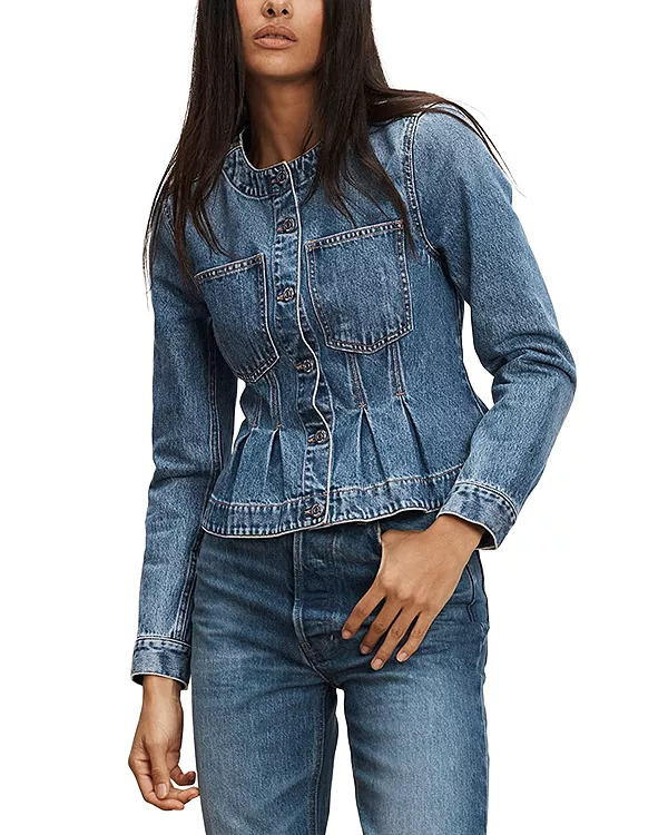 Жакет с баской от Захары Veronica Beard, синий
Жакет с баской от Захары Veronica Beard, синий