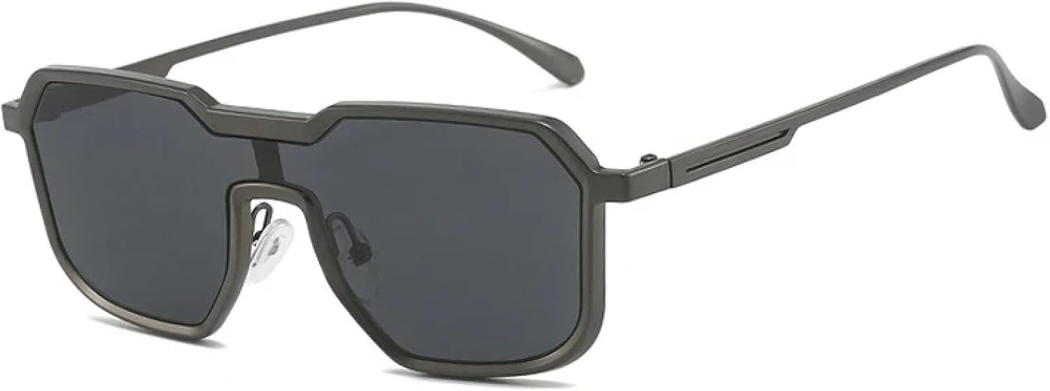 Панк-метал цельные солнцезащитные очки для женщин и мужчин, нестандартной формы, для активного отдыха, рыбалки, летних путешествий, с защитой от УФ-излучения UV400 MWTSYSQ, Gun Gray
Панк-метал цельные солнцезащитные очки для женщин и мужчин, нестандартной формы, для активного отдыха, рыбалки, летних путешествий, с защитой от УФ-излучения UV400 MWTSYSQ, Gun Gray