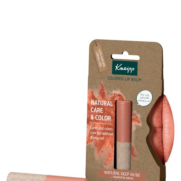 Оттеночный бальзам для губ, 3,5 г Kneipp Natural deep nude
Оттеночный бальзам для губ, 3,5 г Kneipp Natural deep nude