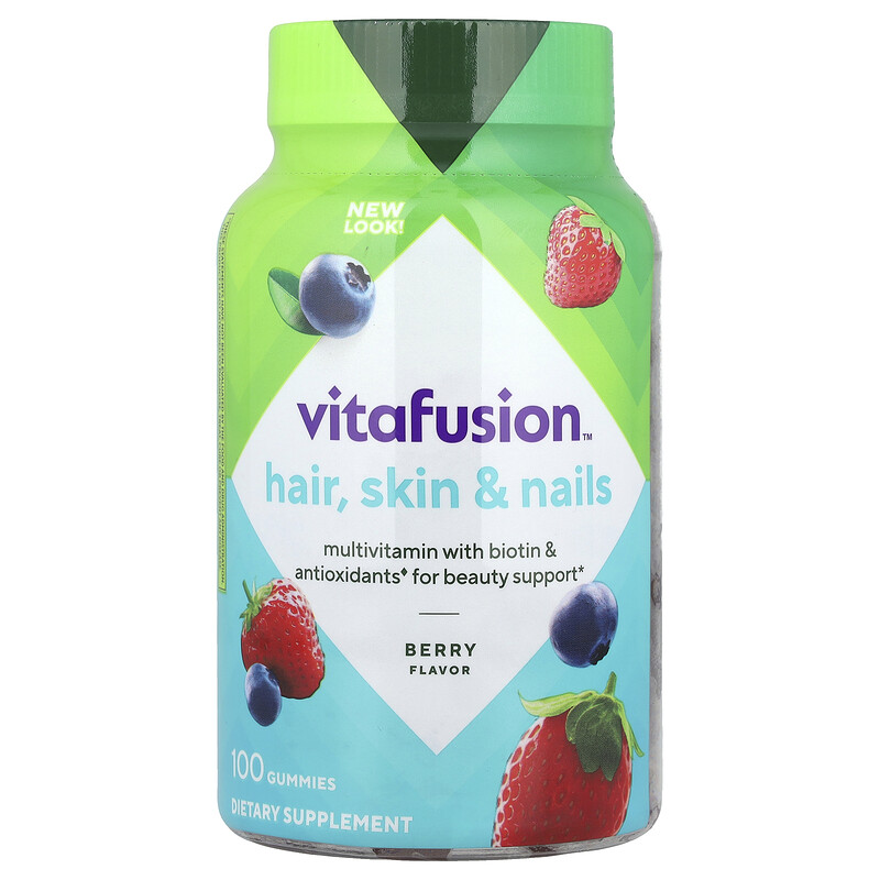 VitaFusion, Мультивитамины для шикарных волос, кожи и ногтей, натуральный малиновый вкус, 100 жевательных таблеток
VitaFusion, Мультивитамины для шикарных волос, кожи и ногтей, натуральный малиновый вкус, 100 жевательных таблеток
