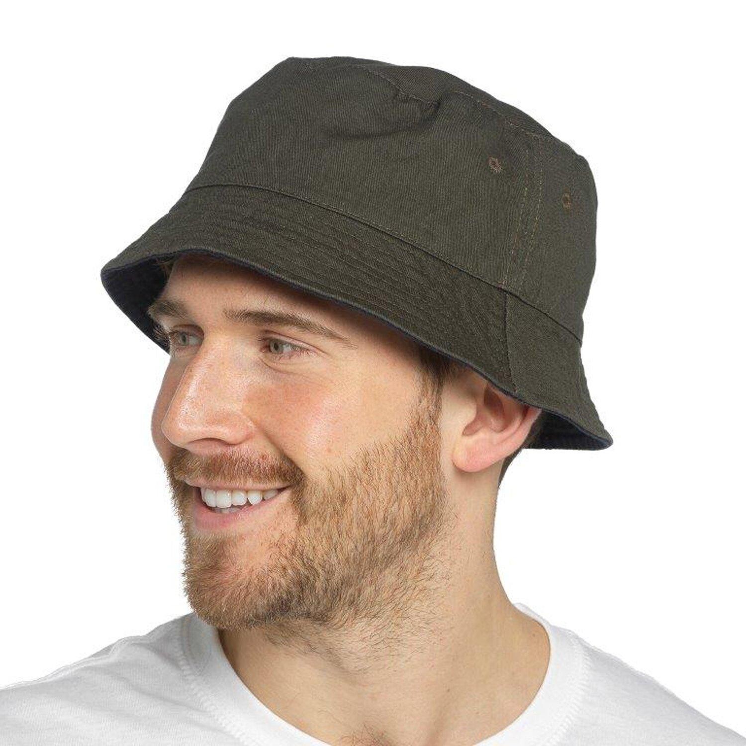 Двусторонняя панама из хлопка KAV, хаки
Двусторонняя панама из хлопка KAV, хаки