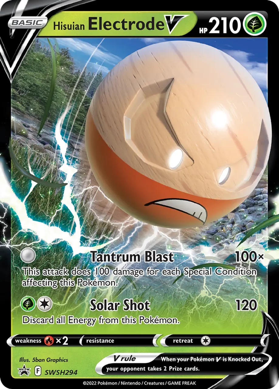 Карточная игра Hisuian Electrode V SWSH294/298 - SWSH Black Star Promos Holofoil
Карточная игра Hisuian Electrode V SWSH294/298 - SWSH Black Star Promos Holofoil