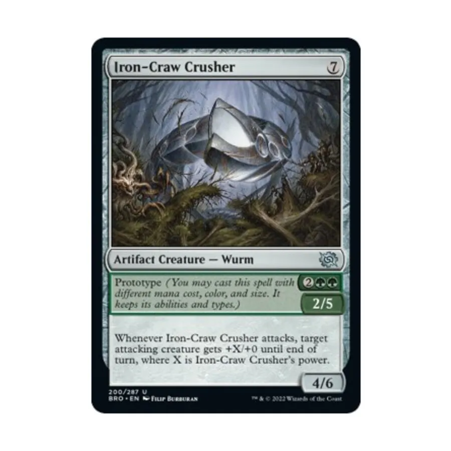 CCG Железная дробилка (U), MTG - The Brothers War
CCG Железная дробилка (U), MTG - The Brothers War