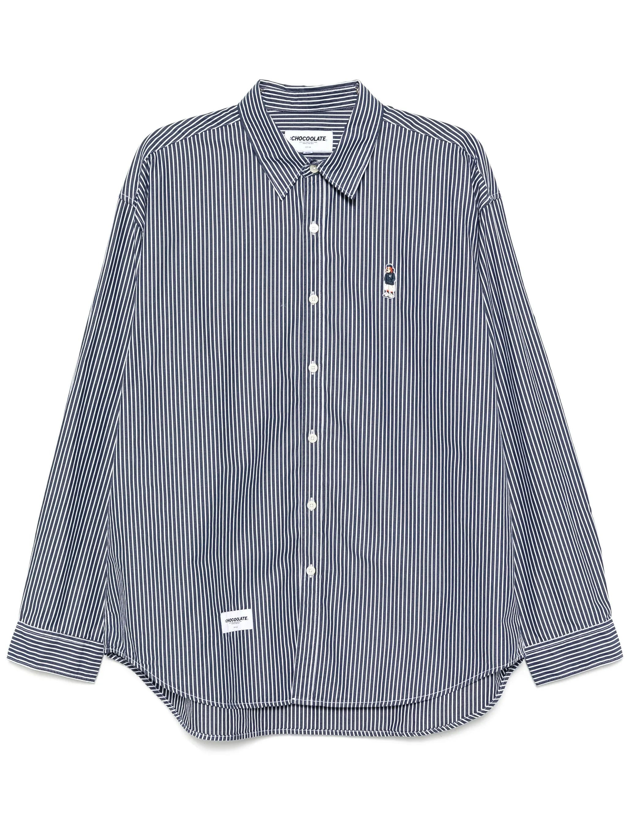 Рубашка с нашивкой-логотипом Chocoolate, синий
Рубашка с нашивкой-логотипом Chocoolate, синий