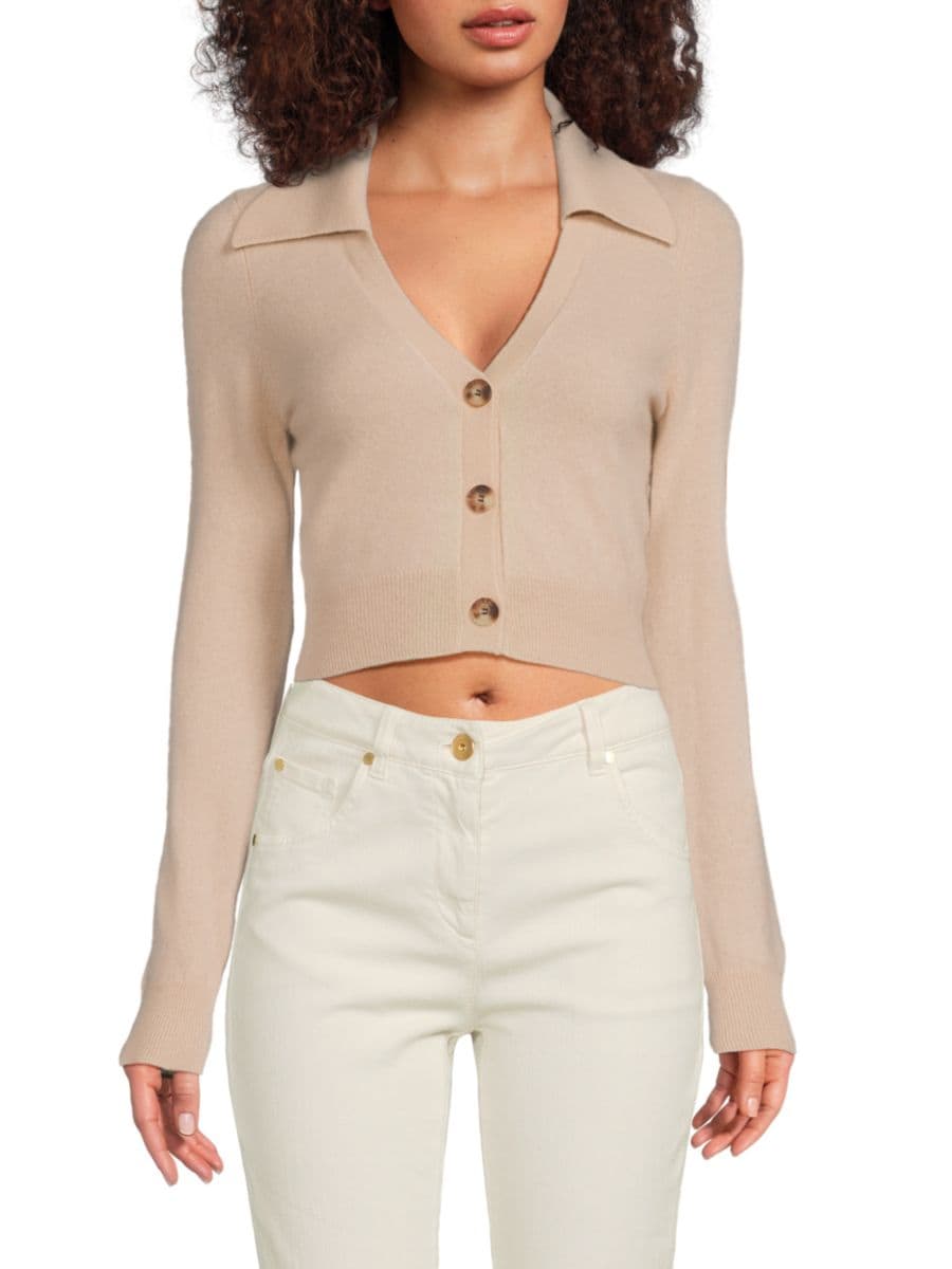 Укороченный кашемировый кардиган Naadam, цвет Pearl
Укороченный кашемировый кардиган Naadam, цвет Pearl