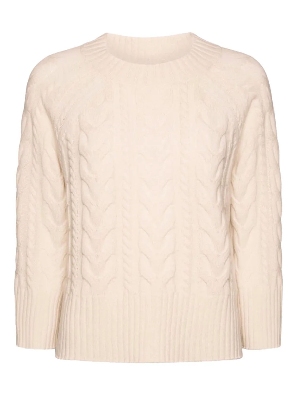 Свитер вязаный косами Elena Miro`, белый
Свитер вязаный косами Elena Miro`, белый