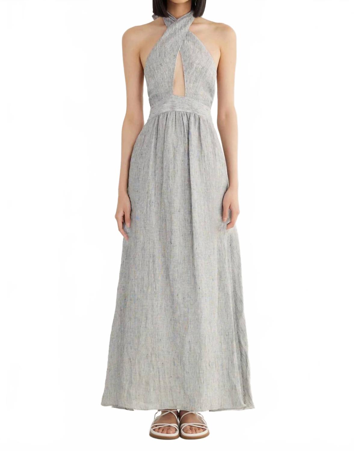 Платье макси Delphine Halter в черном цвете RUMER
Платье макси Delphine Halter в черном цвете RUMER