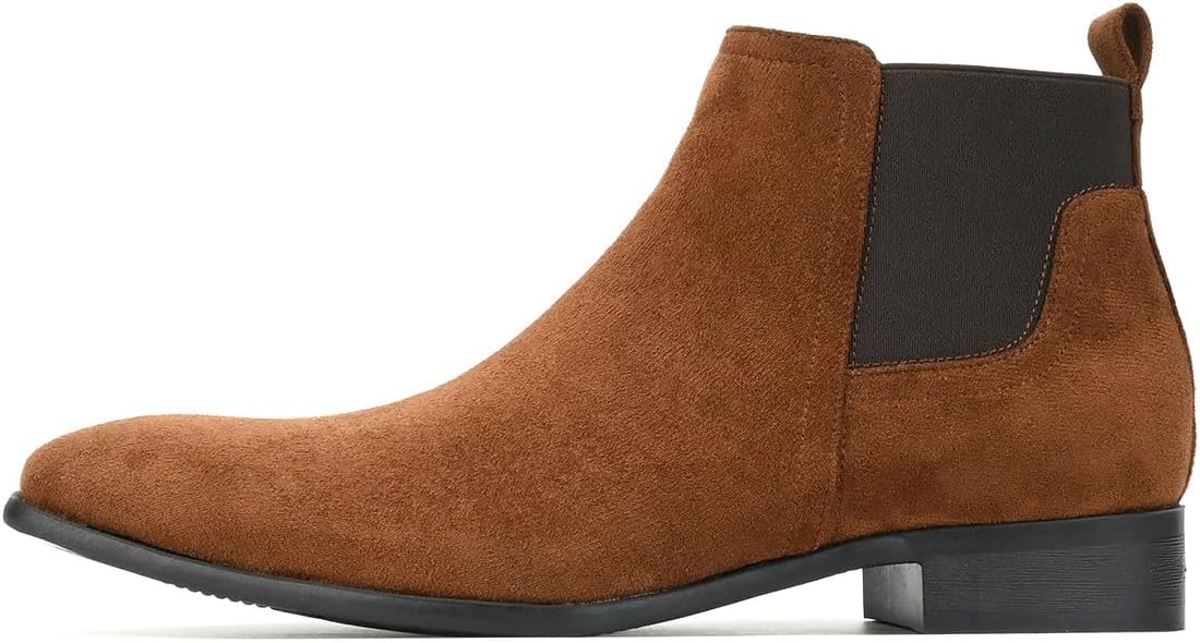 Мужские ботинки челси Santimon, классические кожаные замшевые ботинки без шнурков, для работы, свадьбы, офиса, официальных мероприятий и повседневной носки, ботильоны, коричневый
Мужские ботинки челси Santimon, классические кожаные замшевые ботинки без шнурков, для работы, свадьбы, офиса, официальных мероприятий и повседневной носки, ботильоны, коричневый