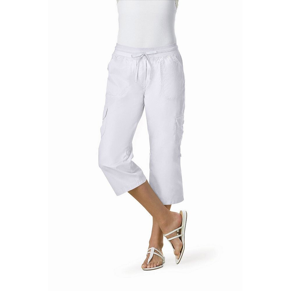 Женщина в женских брюках-капри трансформируемой длины больших размеров Woman Within, белый
Женщина в женских брюках-капри трансформируемой длины больших размеров Woman Within, белый