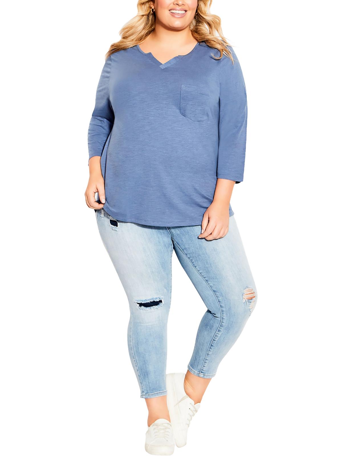 Плюс Женский Меланжевый Топ-Пуловер С Вырезом Avenue, цвет slate
Плюс Женский Меланжевый Топ-Пуловер С Вырезом Avenue, цвет slate