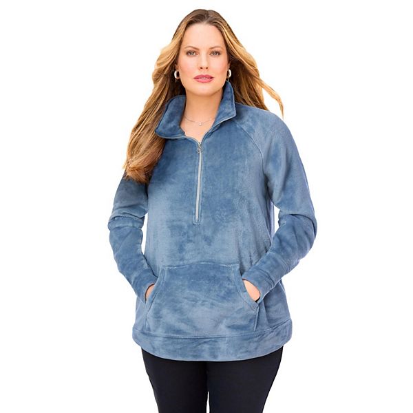 Женский пуловер на молнии Ultimate Plush plus size Catherines, Blue Quartz
Женский пуловер на молнии Ultimate Plush plus size Catherines, Blue Quartz