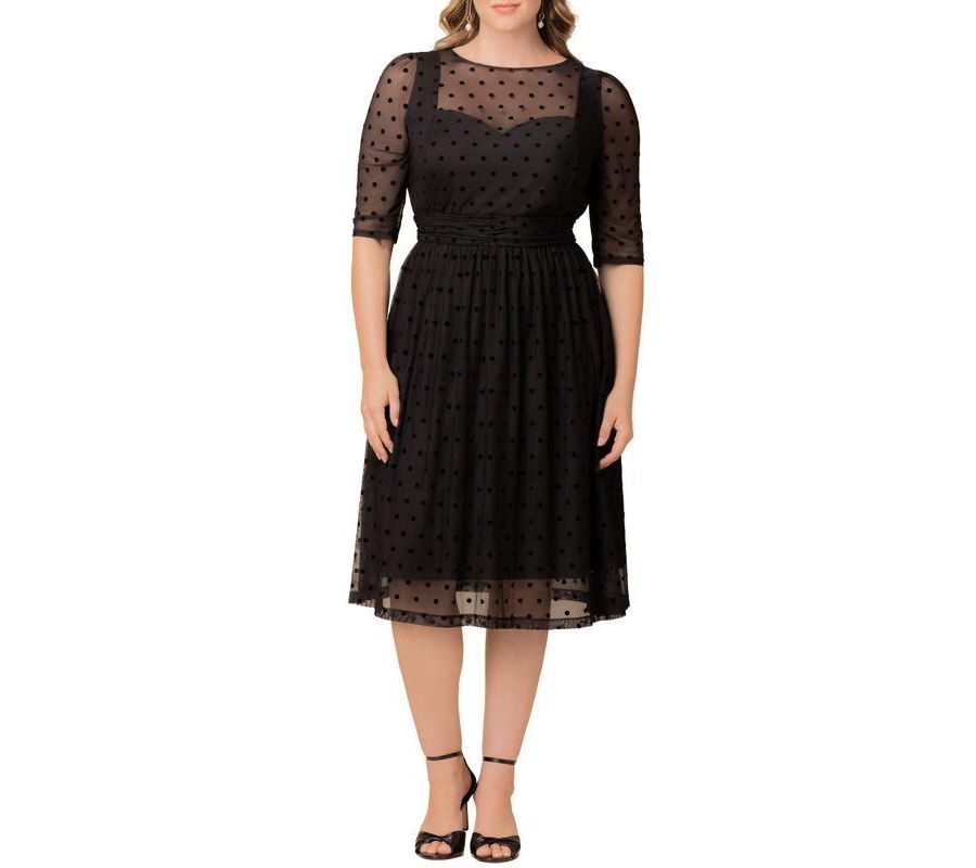 Коктейльное платье Vita Mesh больших размеров Kiyonna, Noir dot
Коктейльное платье Vita Mesh больших размеров Kiyonna, Noir dot