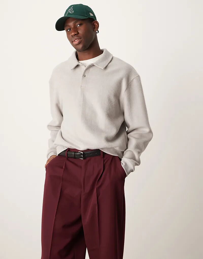 Плотная свободная толстовка с начесом и воротником цвета хаки ASOS DESIGN
Плотная свободная толстовка с начесом и воротником цвета хаки ASOS DESIGN