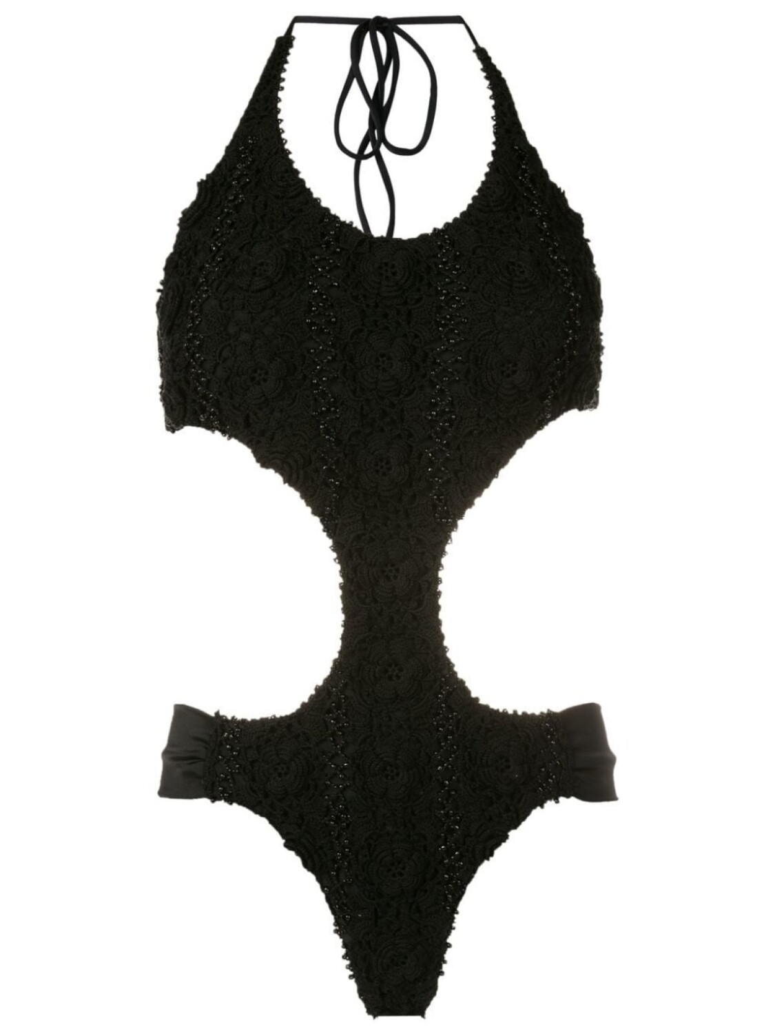 Купальник с вырезом халтер и цветочным кружевом Amir Slama, красный
Купальник с вырезом халтер и цветочным кружевом Amir Slama, красный