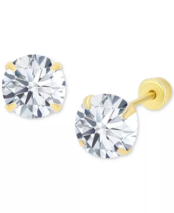 Серьги-Гвоздики с завинчивающейся застежкой из 14-каратного золота с кубическим цирконием и солитером Macy'S, gold
Серьги-Гвоздики с завинчивающейся застежкой из 14-каратного золота с кубическим цирконием и солитером Macy'S, gold