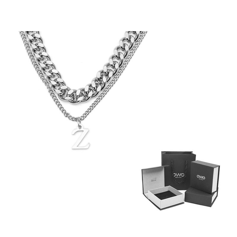 Титановая стальная цепь унисекс OWO, Z Pendant
Титановая стальная цепь унисекс OWO, Z Pendant