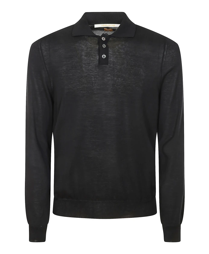 Хлопковая рубашка-поло с длинными рукавами Hindustrie, черный
Хлопковая рубашка-поло с длинными рукавами Hindustrie, черный