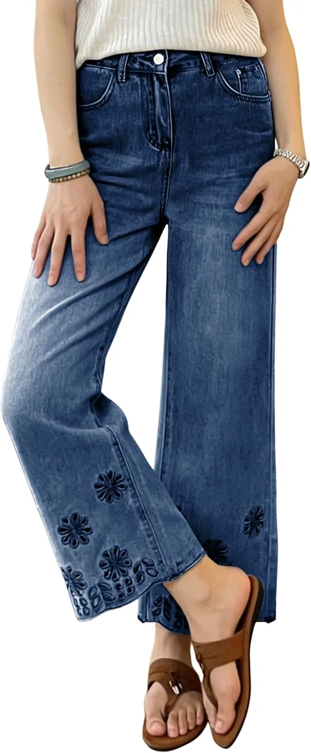 Женские джинсы с вышивкой и люверсами chouyatou
Женские джинсы с вышивкой и люверсами chouyatou