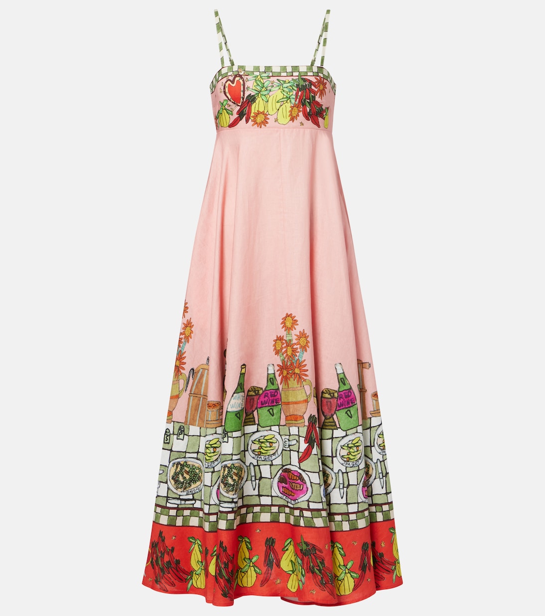 Льняное платье макси с принтом x Greg Sindel Contessa Alémais, разноцветный
Льняное платье макси с принтом x Greg Sindel Contessa Alémais, разноцветный