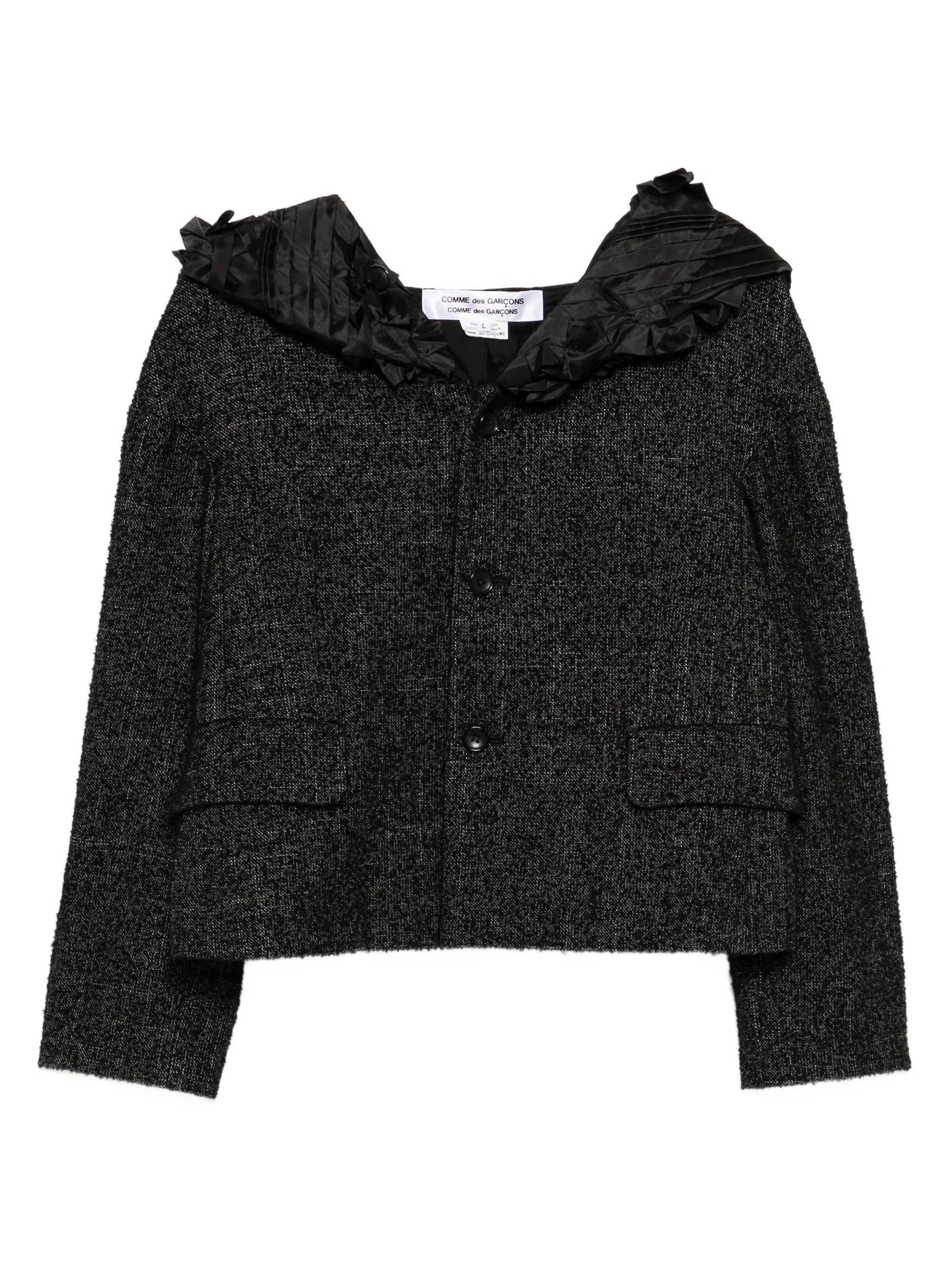 Блейзер с оборками Comme Des Garçons Comme Des Garçons, черный
Блейзер с оборками Comme Des Garçons Comme Des Garçons, черный