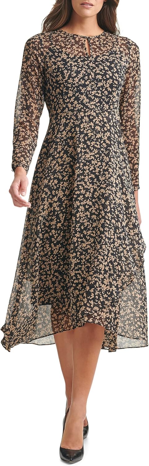 Женское платье TOMMY HILFIGER Hi-Lo Midi с длинными рукавами и высоким воротом, Black/ Tannin
Женское платье TOMMY HILFIGER Hi-Lo Midi с длинными рукавами и высоким воротом, Black/ Tannin