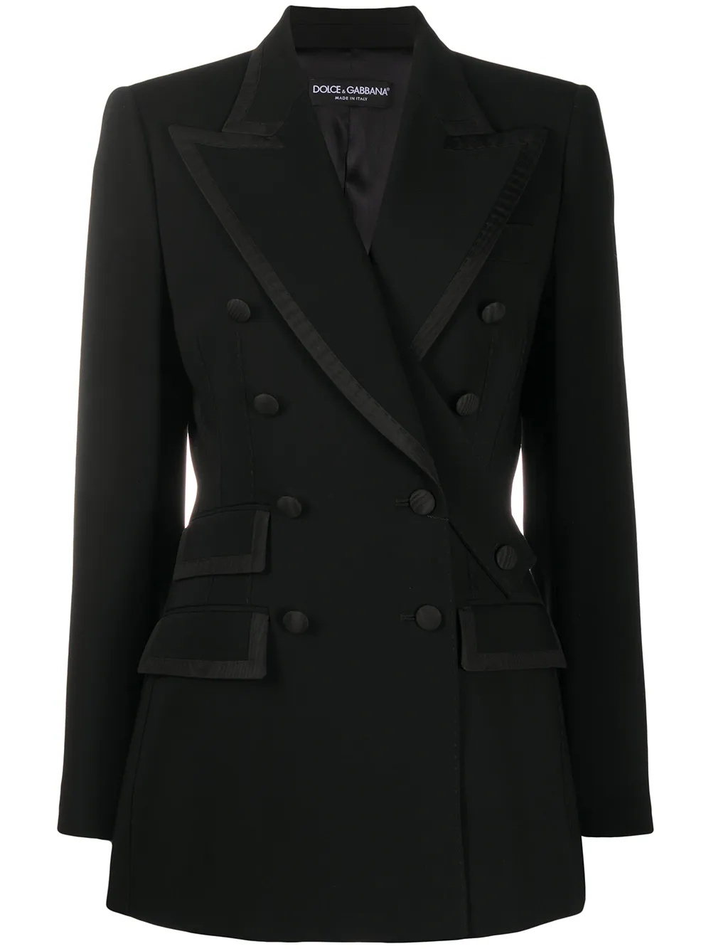 Двубортный блейзер DOLCE & GABBANA, черный
Двубортный блейзер DOLCE & GABBANA, черный