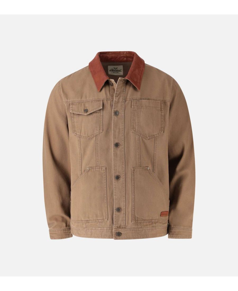 Мужская куртка-тракер из парусины с эффектом потертости, больших размеров Thorogood, Otter
Мужская куртка-тракер из парусины с эффектом потертости, больших размеров Thorogood, Otter