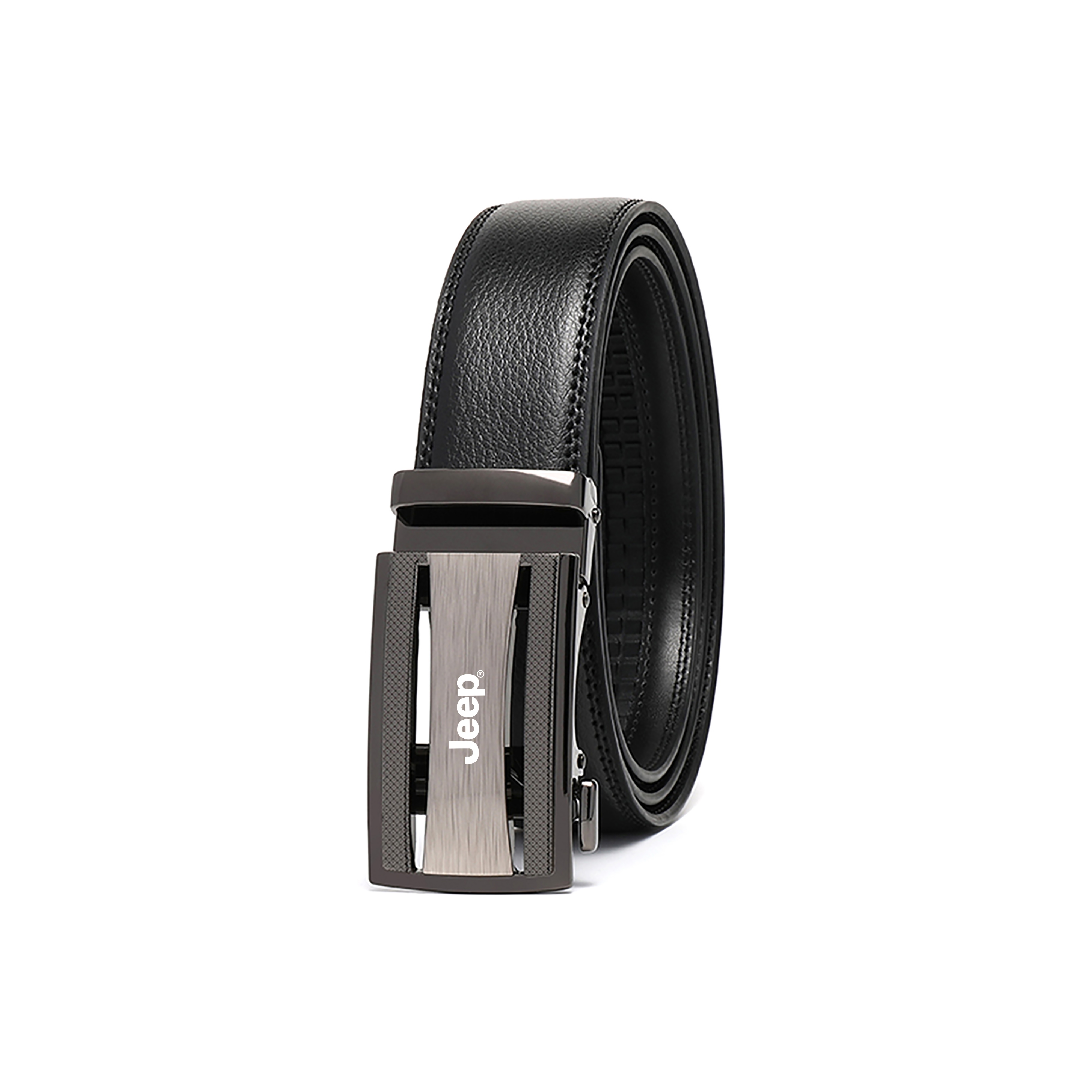 Кожаный ремень из спилка унисекс 3,5 см Jeep, черный
Кожаный ремень из спилка унисекс 3,5 см Jeep, черный