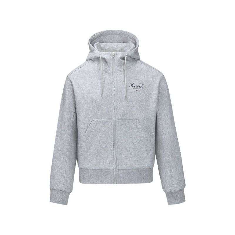 Reebok Куртка женская светло-серый меланж, Light Heather Gray 
Reebok Куртка женская светло-серый меланж, Light Heather Gray