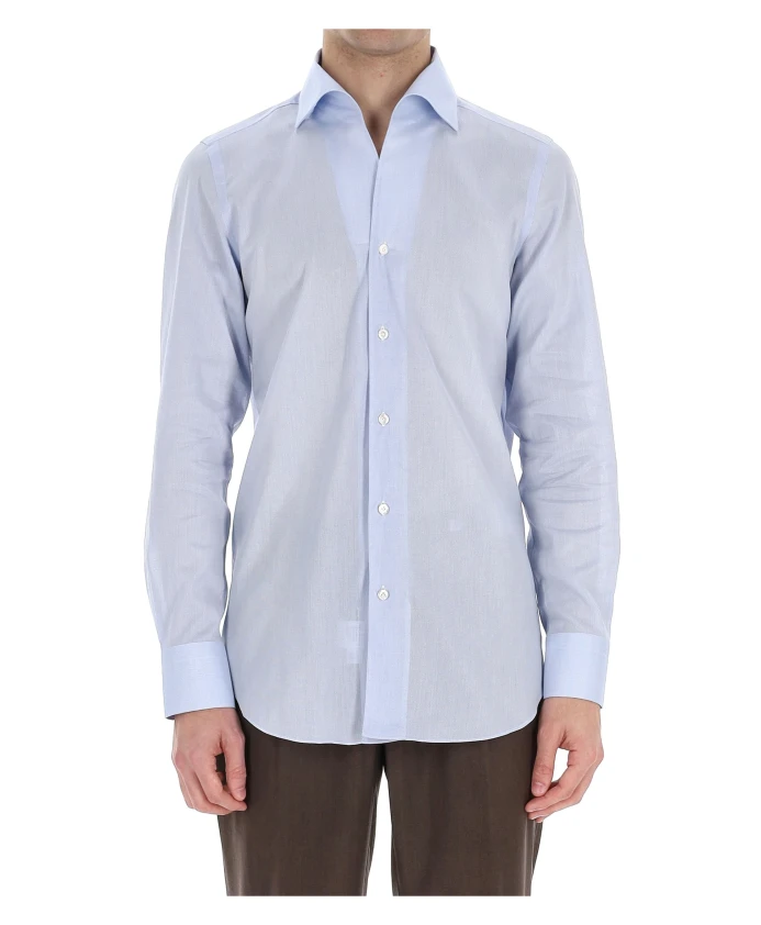 Прозрачная голубая рубашка Finamore, синий
Прозрачная голубая рубашка Finamore, синий