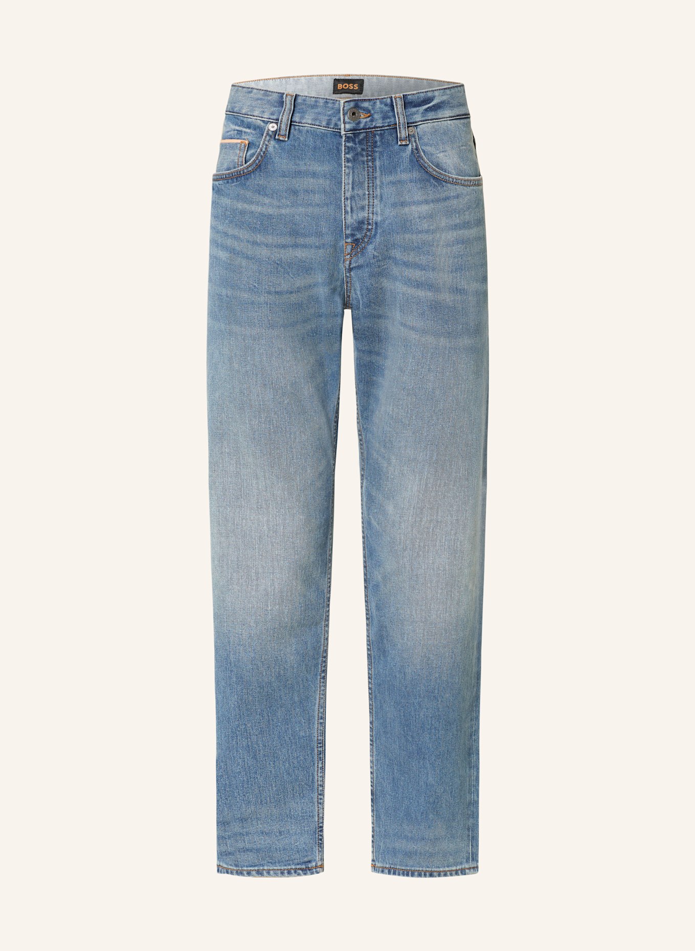 Джинсы тройской кромки, стандартный зауженный крой Boss, синий
Джинсы тройской кромки, стандартный зауженный крой Boss, синий