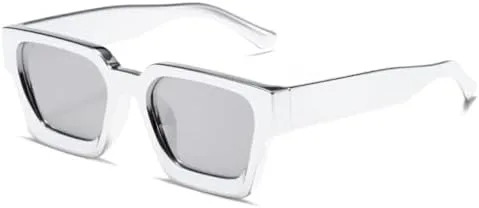 Солнцезащитные очки в стиле ретро 2027, квадратная форма, толстая оправа, усиленные металлические шарниры, защита от ультрафиолета UV400 MTZJH, Silver Frame Silver
Солнцезащитные очки в стиле ретро 2027, квадратная форма, толстая оправа, усиленные металлические шарниры, защита от ультрафиолета UV400 MTZJH, Silver Frame Silver