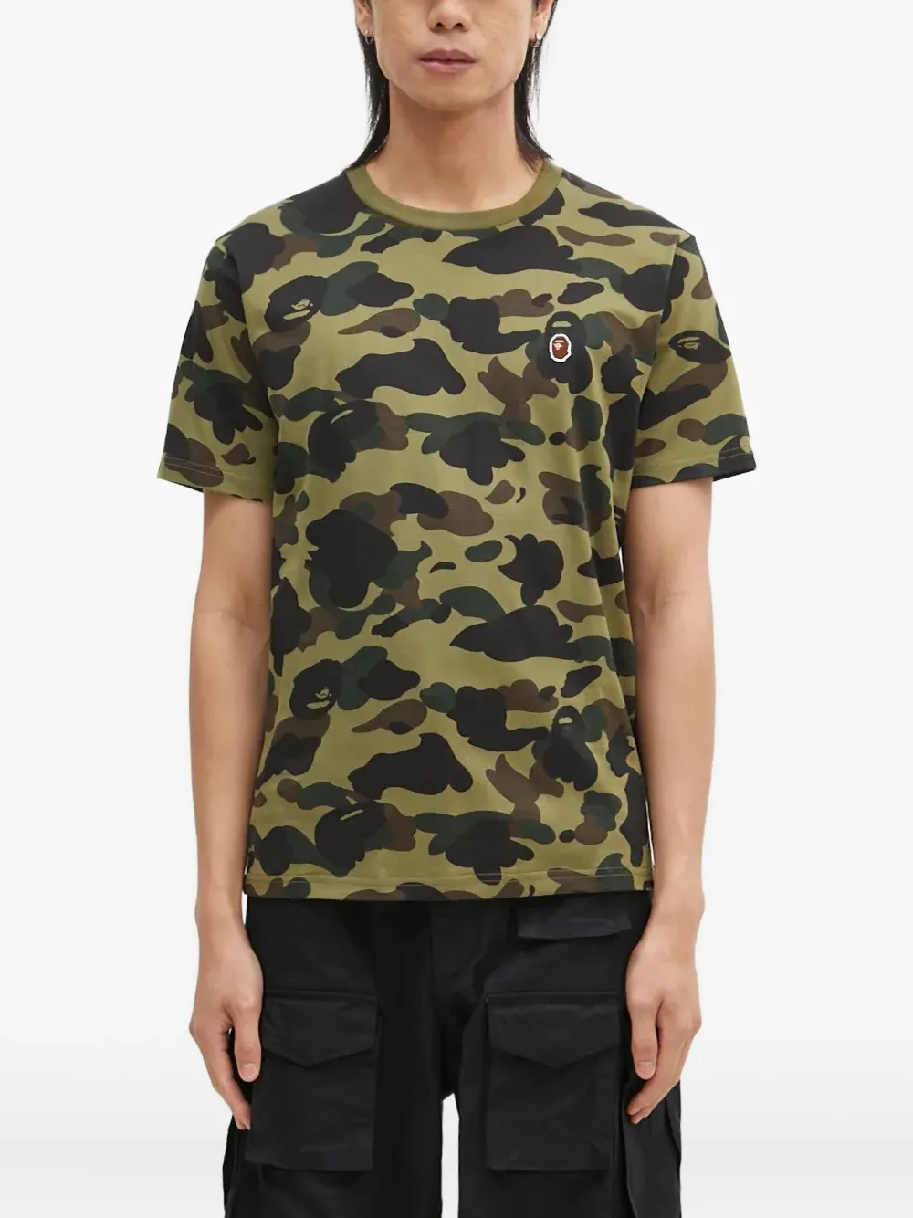 Футболка с камуфляжным принтом A Bathing Ape, зеленый
Футболка с камуфляжным принтом A Bathing Ape, зеленый