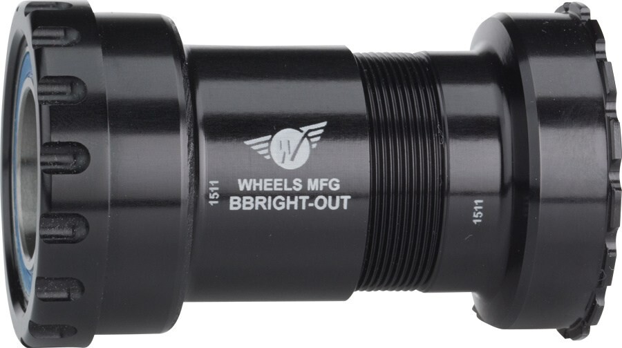 Нижний кронштейн с наружной резьбой BBRight с подшипниками ABEC-3 для шатунных шпинделей Shimano диаметром 24 мм Wheels Manufacturing, черный
Нижний кронштейн с наружной резьбой BBRight с подшипниками ABEC-3 для шатунных шпинделей Shimano диаметром 24 мм Wheels Manufacturing, черный