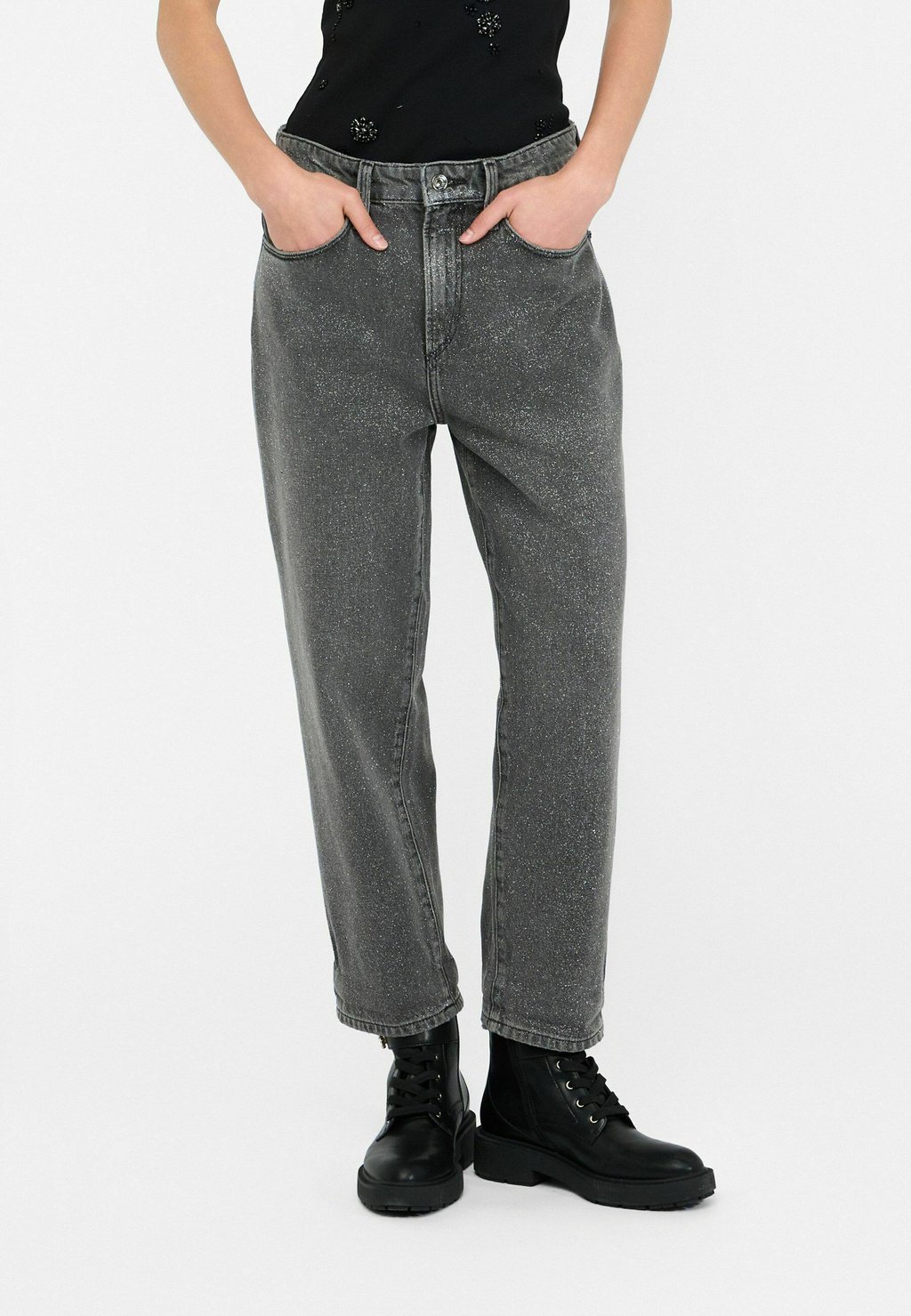 Джинсы прямого кроя HIGH-WAISTED LIU JO, серый
Джинсы прямого кроя HIGH-WAISTED LIU JO, серый