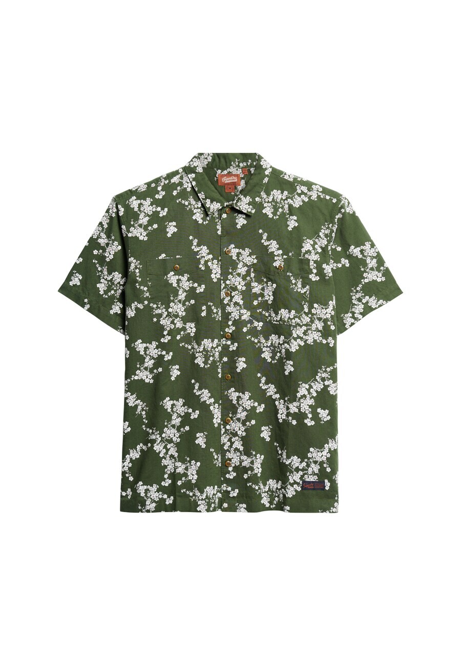 Повседневная рубашка Superdry Regular fit Button Up Shirt, темно-зеленый
Повседневная рубашка Superdry Regular fit Button Up Shirt, темно-зеленый