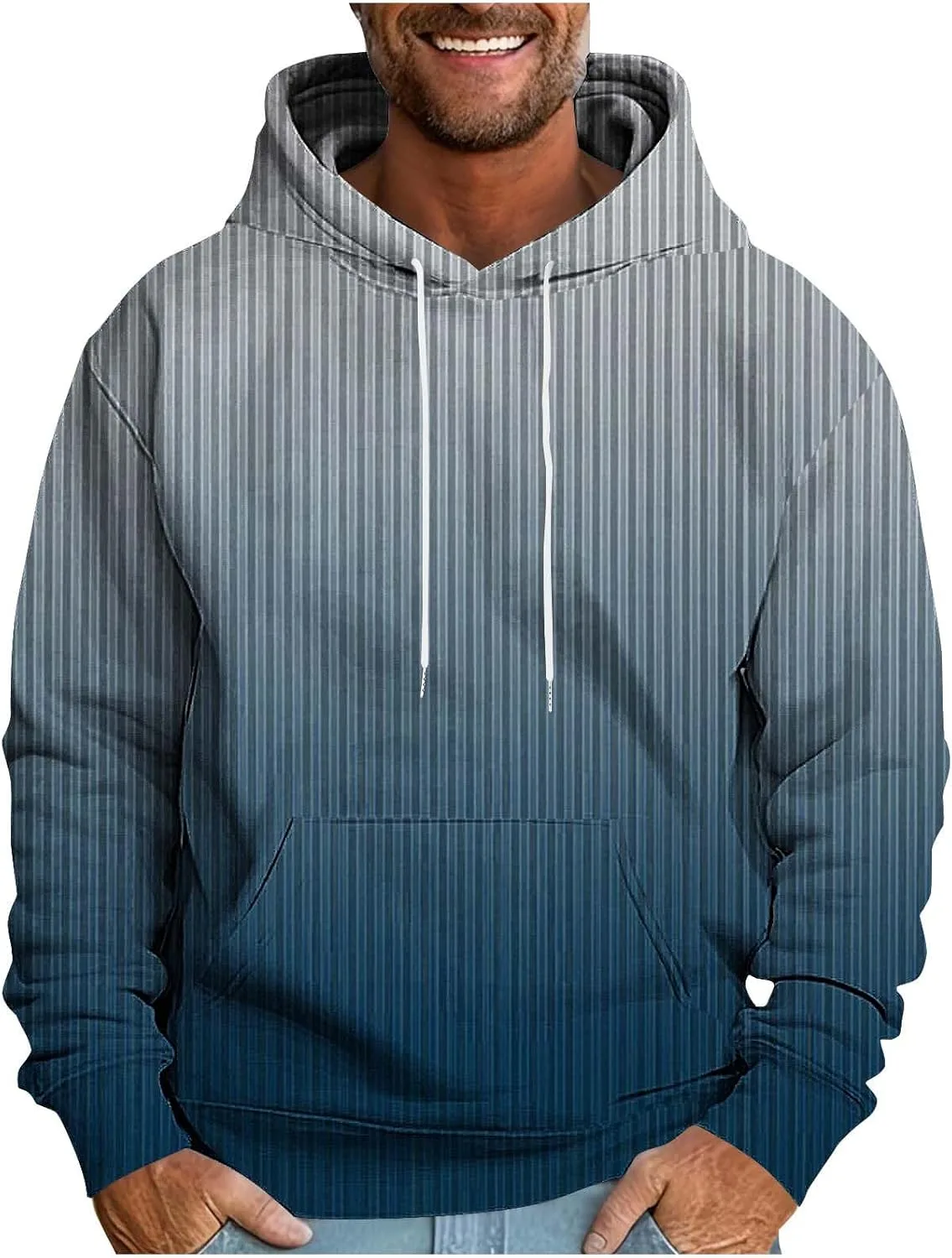 Толстовка с капюшоном для мужчин, градиентная клетка, на флисе, с карманом
Толстовка с капюшоном для мужчин, градиентная клетка, на флисе, с карманом