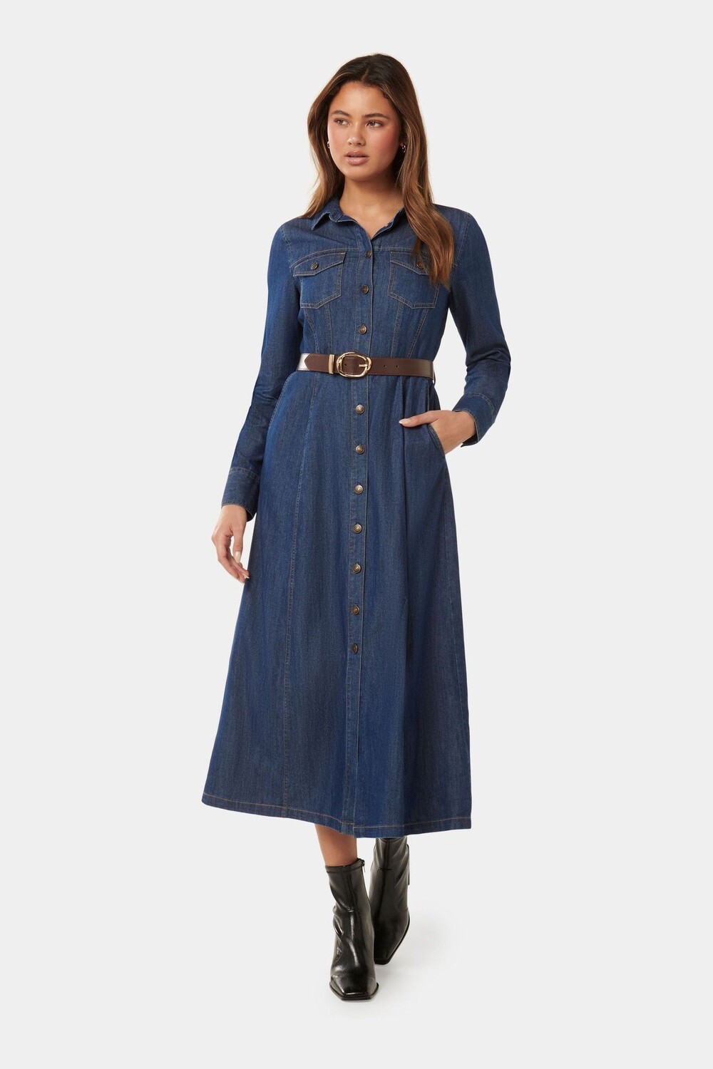 Платье рубашка миди Lexi Forever New, синий
Платье рубашка миди Lexi Forever New, синий