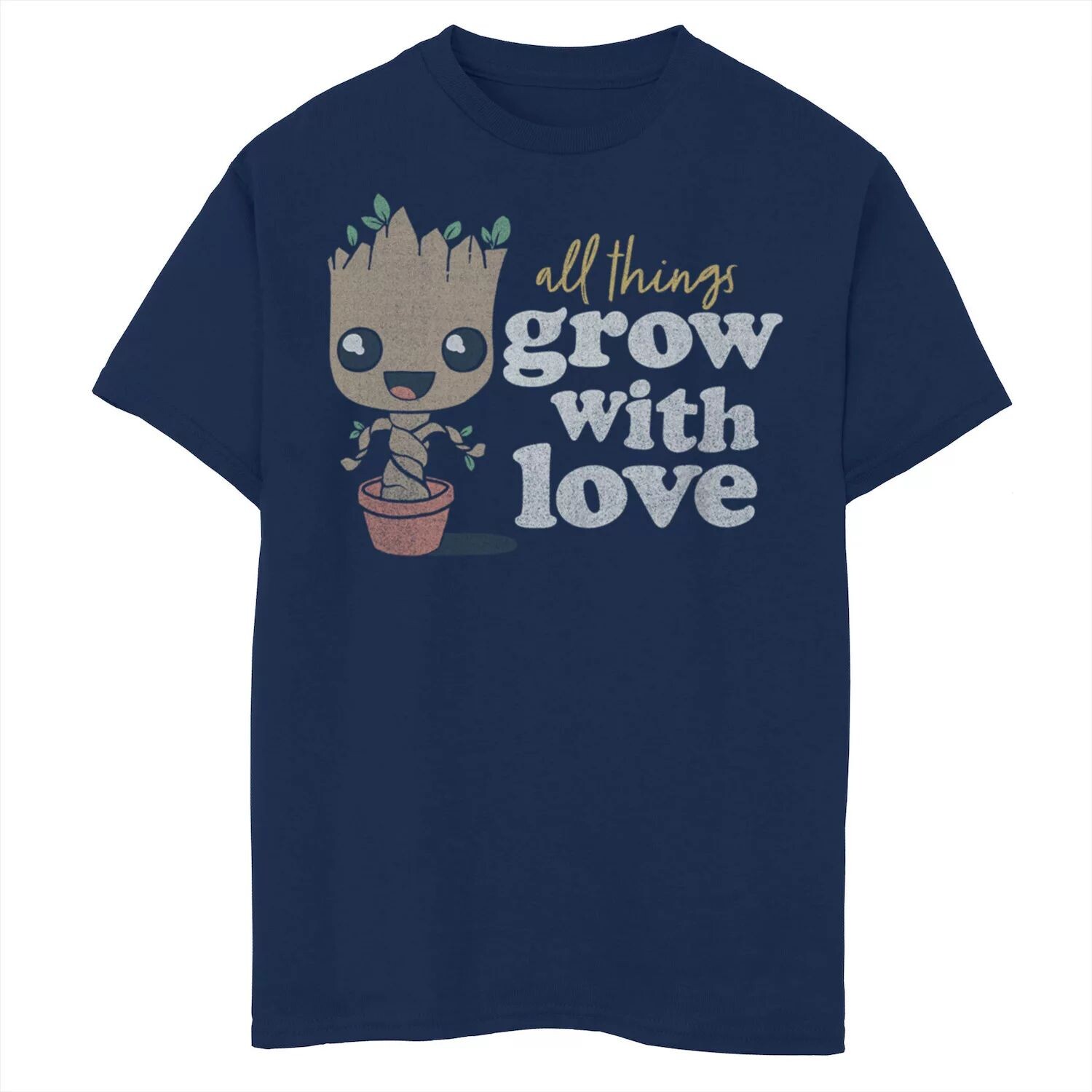 Футболка с рисунком «Все вещи растут с любовью» для мальчиков 8–20 лет «Marvel Guardians of the Galaxy Baby Groot» Licensed Character 
Футболка с рисунком «Все вещи растут с любовью» для мальчиков 8–20 лет «Marvel Guardians of the Galaxy Baby Groot» Licensed Character