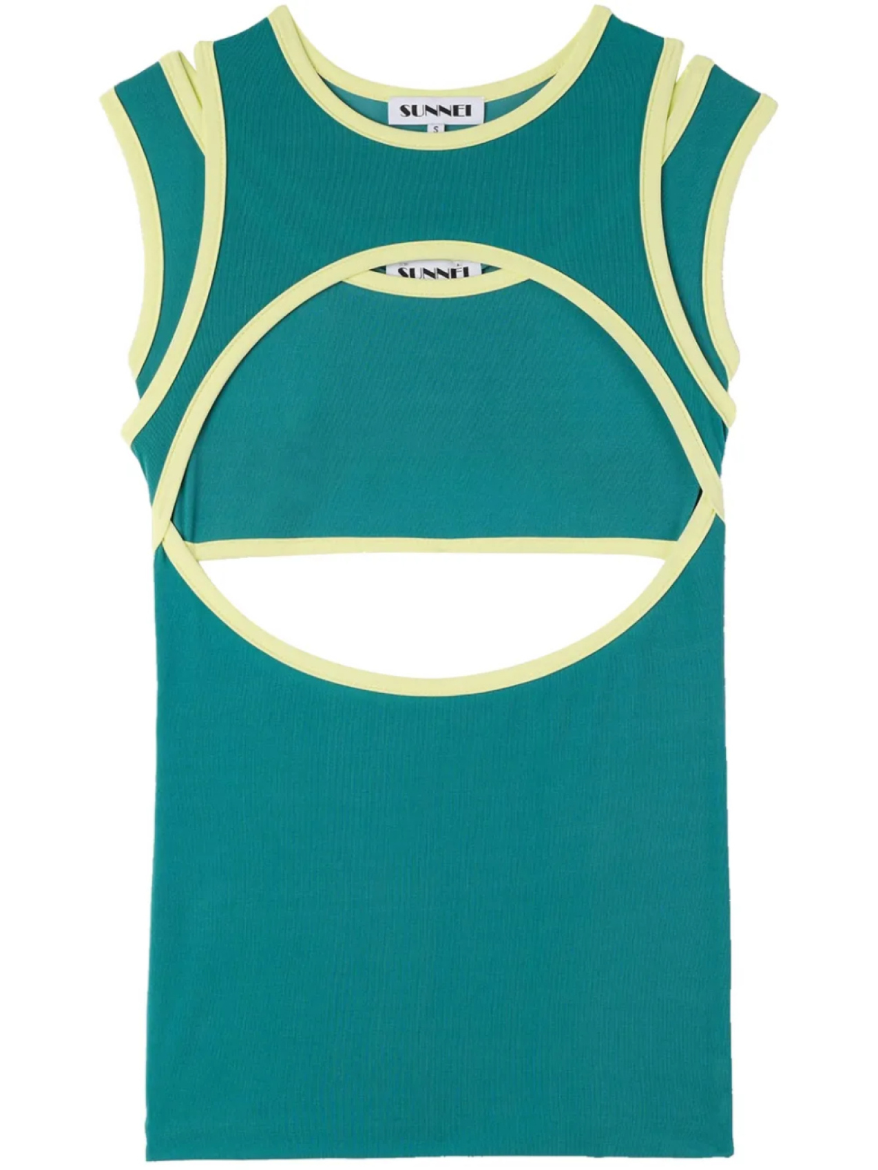Топ-майка-стрейч Sunnei, зеленый
Топ-майка-стрейч Sunnei, зеленый