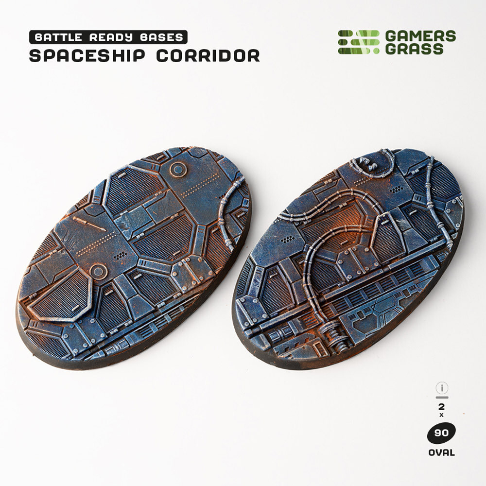 Аксессуары Gamers Grass Battle Ready Bases: Spaceship Corridor - Oval 90mm (2)
Аксессуары Gamers Grass Battle Ready Bases: Spaceship Corridor - Oval 90mm (2)