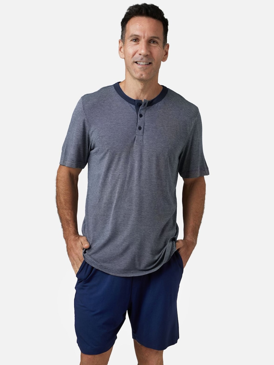 Короткая пижама zd ZERO DEFECTS Short modal Leios pyjamas set, синий
Короткая пижама zd ZERO DEFECTS Short modal Leios pyjamas set, синий