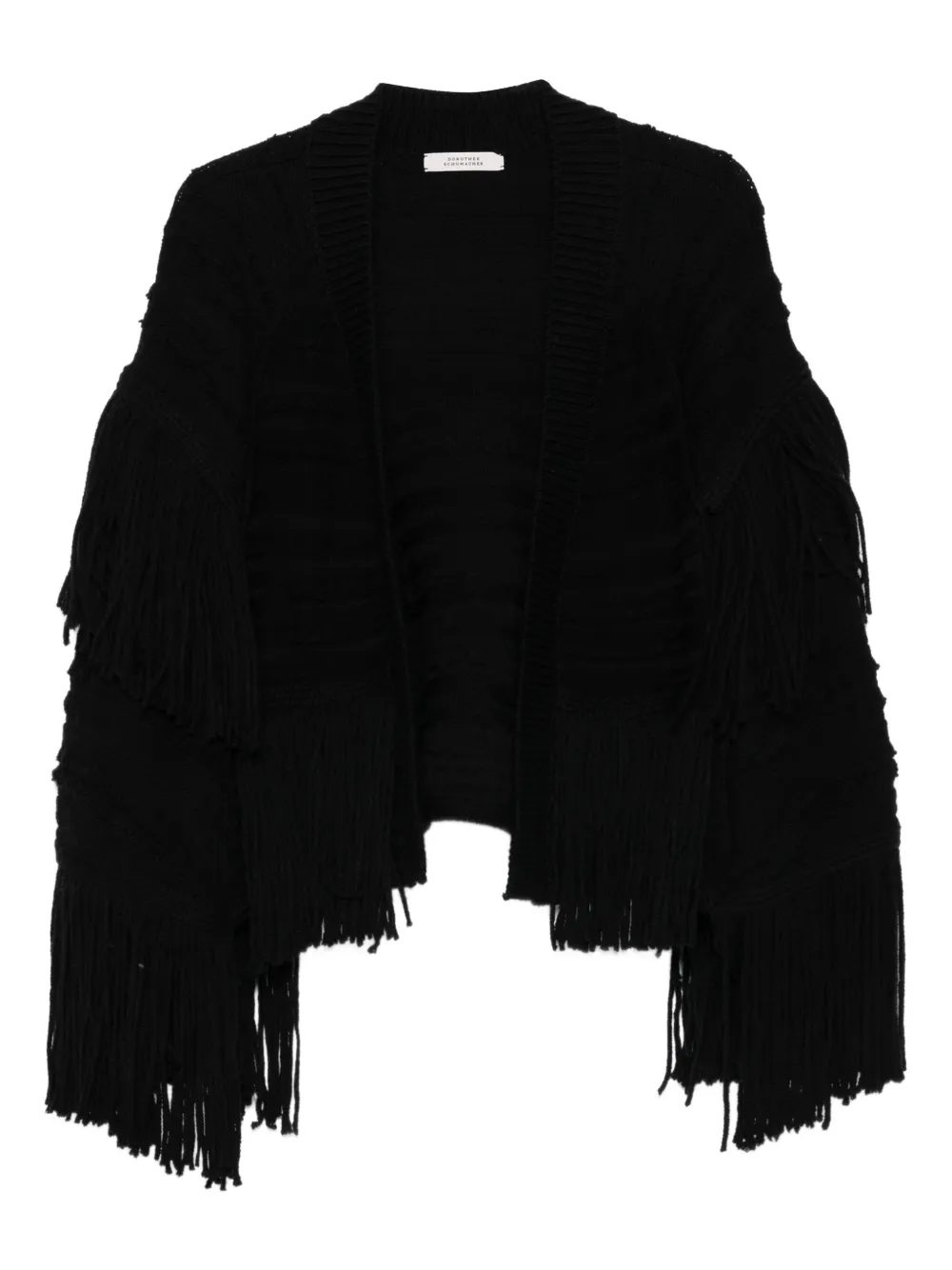 Шерстяной кардиган с бахромой Dorothee Schumacher, черный
Шерстяной кардиган с бахромой Dorothee Schumacher, черный